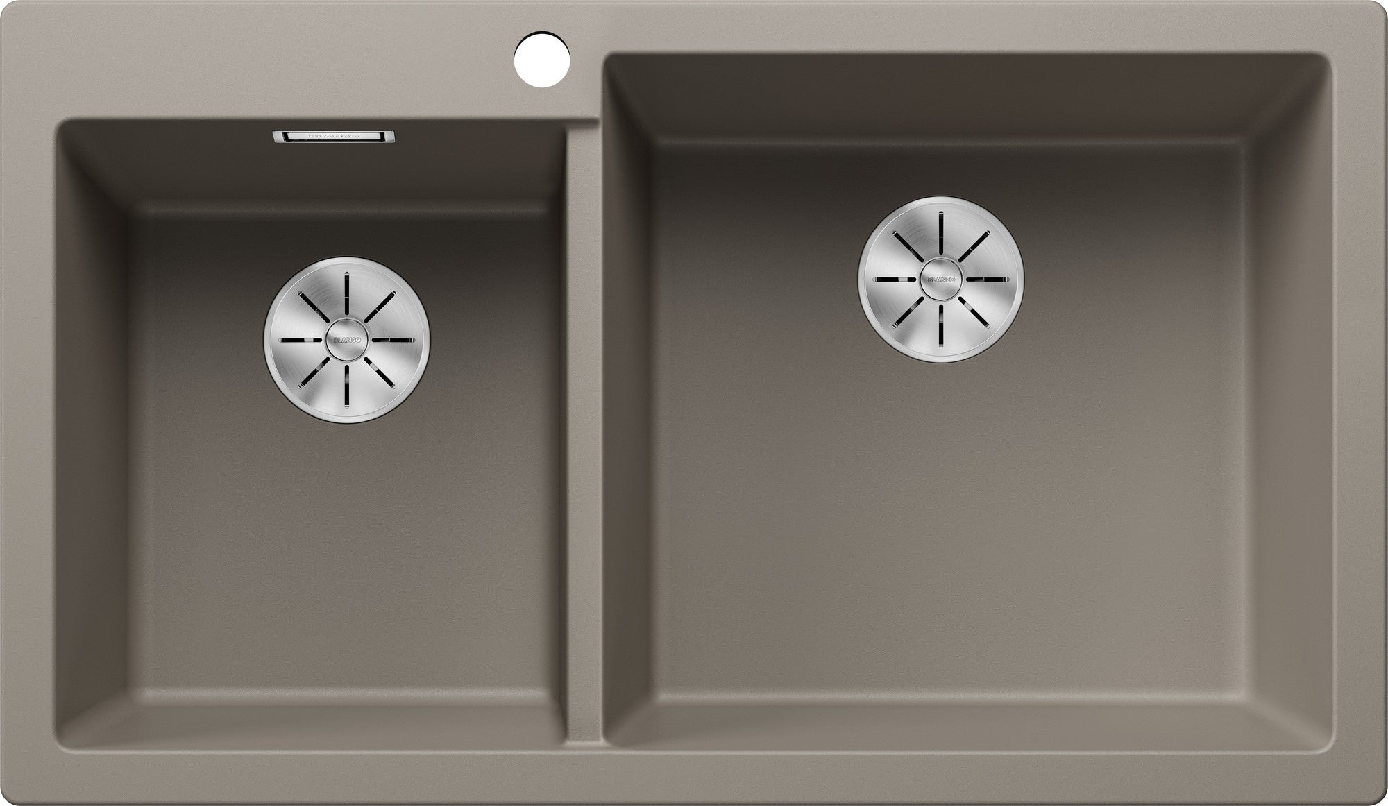 Chiuveta bucatarie Pleon 9 523064, Cuva Mare dreapta, silgranit Trufe, 860 x 500 mm, Blanco